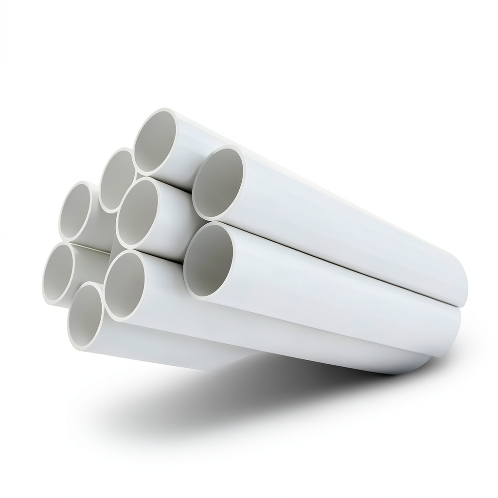 مواسير UPVC ضغط 17.2 بار مقاس 6 إنش سمك 9.91 مم لون أبيض