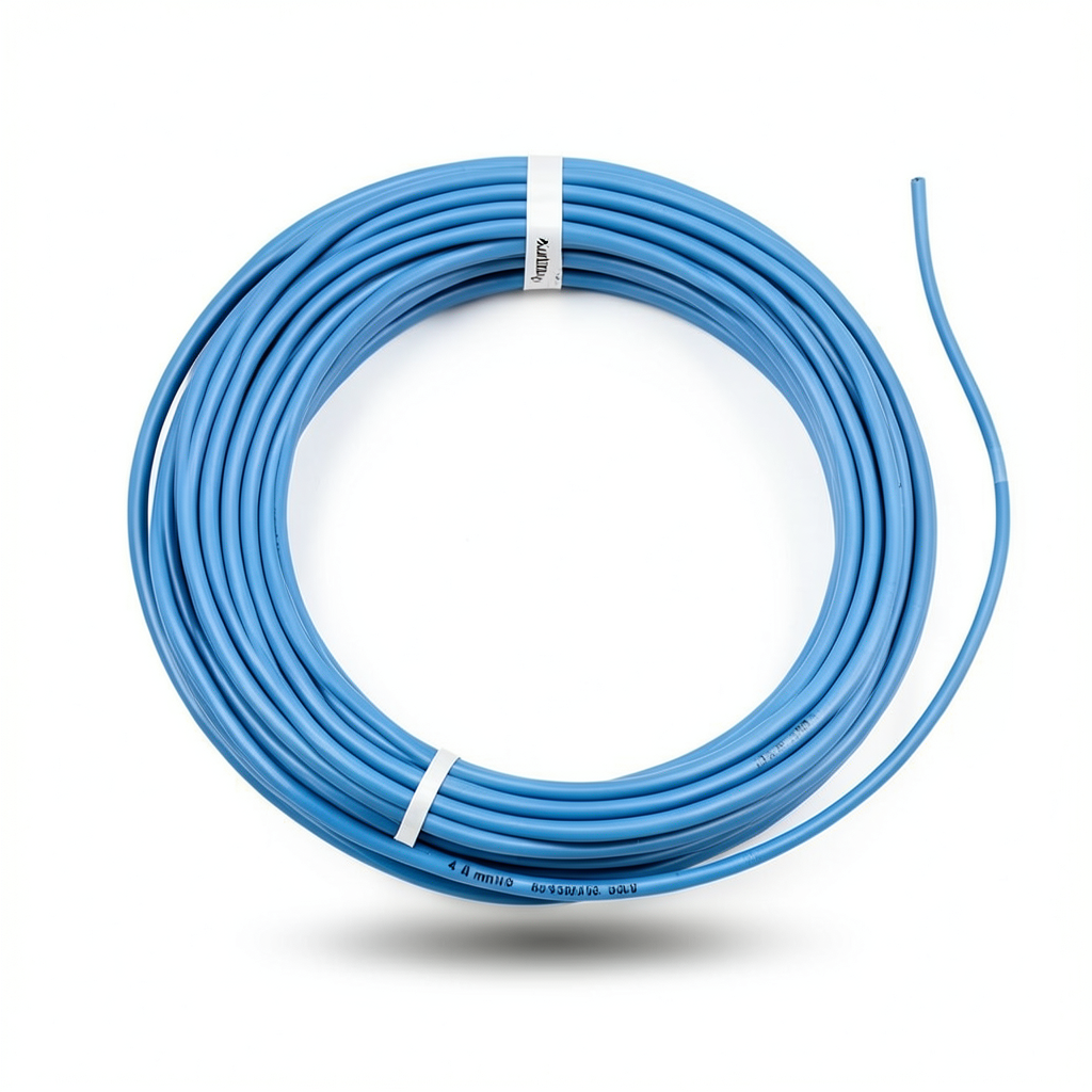 Single Core Solid Copper Cable PVC 70ºC Insulation 4 mm² 450/750 Volt 300 Feet Blue | Al Fanar