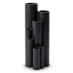 High Density Polyethylene Pipe Pressure 10 Bar PE 100 Size 280 mm Thickness 16.6 mm Black