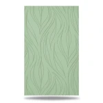 Wavy Wall Decoration 10m x 0.53m Green Color