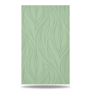 Wavy Wall Decoration 10m x 0.53m Green Color
