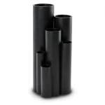 High Density Polyethylene Pipe 10 Bar Pressure PE 100 Size 400 mm Thickness 23.7 mm Black