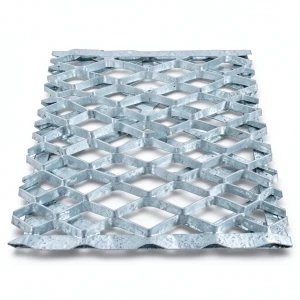 Galvanized Steel Expanded Metal Mesh Thickness 4.8 mm Width 2.44 m Length 7 m