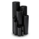 HDPE Plastic Pipe Pressure 16 Bar PE 80 Size 160 mm Thickness 17.9 mm Black
