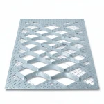 Galvanized Steel Expanded Metal Mesh Thickness 5.8 mm Width 2.44 m Length 2 m