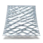 Galvanized Steel Expanded Metal Mesh Thickness 3.8 mm Width 2.44 M Length 5 M