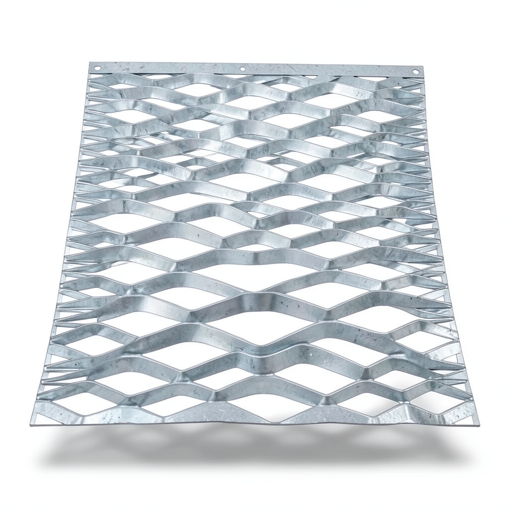 Galvanized Steel Expanded Metal Mesh Thickness 3.8 mm Width 2.44 M Length 5 M