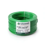 سلك مفرد نحاس مجدول 4/0 AWG مطلي قصدير 1000 فولت عزل PVC +105°C أخضر طول 500 قدم | شركة كابلات الشرقية للصناعة