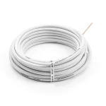 سلك نحاس مصمت احادى النواة معزول PVC 70º الفنار مقاس 4 مم² 450/750 فولت 300 قدم أبيض | شركة الفنار