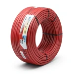 سلك نحاس مصمت احادى النواة معزول PVC 70º مقاس 2.5 مم² 450/750 فولت طول 300 قدم لون احمر | شركة الفنار