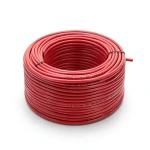سلك نحاس مصمت احادى النواة معزول PVC 70º الفنار 4 مم² 450/750 فولت 300 قدم احمر | شركة الفنار