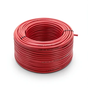 سلك نحاس مصمت احادى النواة معزول PVC 70º الفنار 4 مم² 450/750 فولت 300 قدم احمر | شركة الفنار