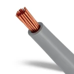 سلك مجدول نحاس مقاس 10 mm2، 450/750 فولت، عزل PVC رمادي