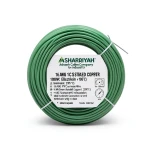 16 AWG 1C Stranded Copper Electric Wire, 1000V, PVC Insulated (+105°C) Green, 2500 feet | Asharqiyah Cables Company for Industry