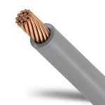 سلك كهرباء نحاس مجدول 95 مم2، 450/750 فولت، عزل PVC رمادي