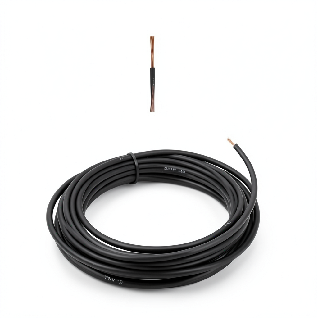 سلك 1.5mm نحاس شعر مرن CU/PVC، جهد 450/750 فولت، لون أسود | شركة كابلات جدة