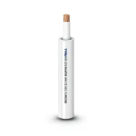 كابل نحاس مجدول احادى النواة معزول PVC 70º شركة الفنار مقاس 2.5 مم² قطر 3.6 مم 450/750 فولت طول 300 قدم لون أبيض