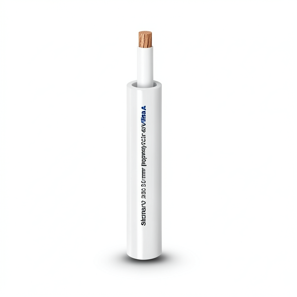 Single Core Stranded Copper Cable PVC 70ºC Insulation 2.5 mm² 3.6 mm Diameter 450/750 Volt 300 Ft White Color | Al Fanar