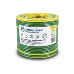 سلك تأريض كهرباء نحاس مجدول 185 ملي 450/750 فولت، أخضر/أصفر | شركة كابلات جدة