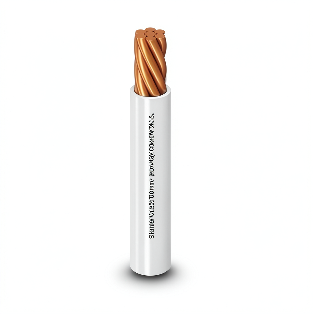 Single Core Stranded Copper Cable PVC 70 ºC Insulation 10 mm² 450/750 Volt 300 Feet White PVC 70 | Al Fanar