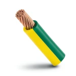 لفة سلك تأريض نحاس مجدول مقاس 4 مم2 450/750 فولت، عزل PVC أخضر/أصفر