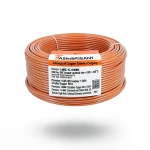 1 AWG 1C Stranded Copper Electric Wire 1000 Vac PVC Insulated +105°C Orange 500ft | Asharqiyah Cables Company for Industry