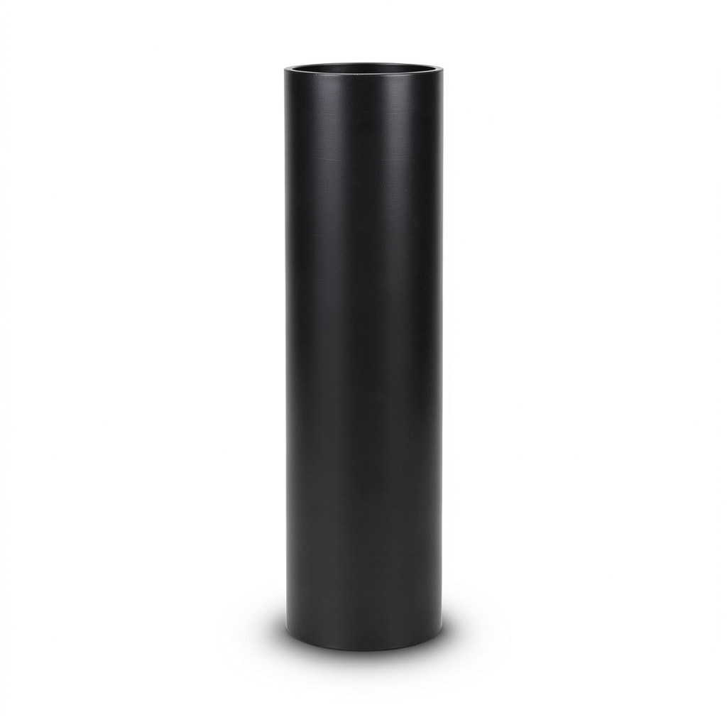 High Density Polyethylene Pipe Pressure 10 Bar PE 100 Size 280 mm Thickness 16.6 mm Black