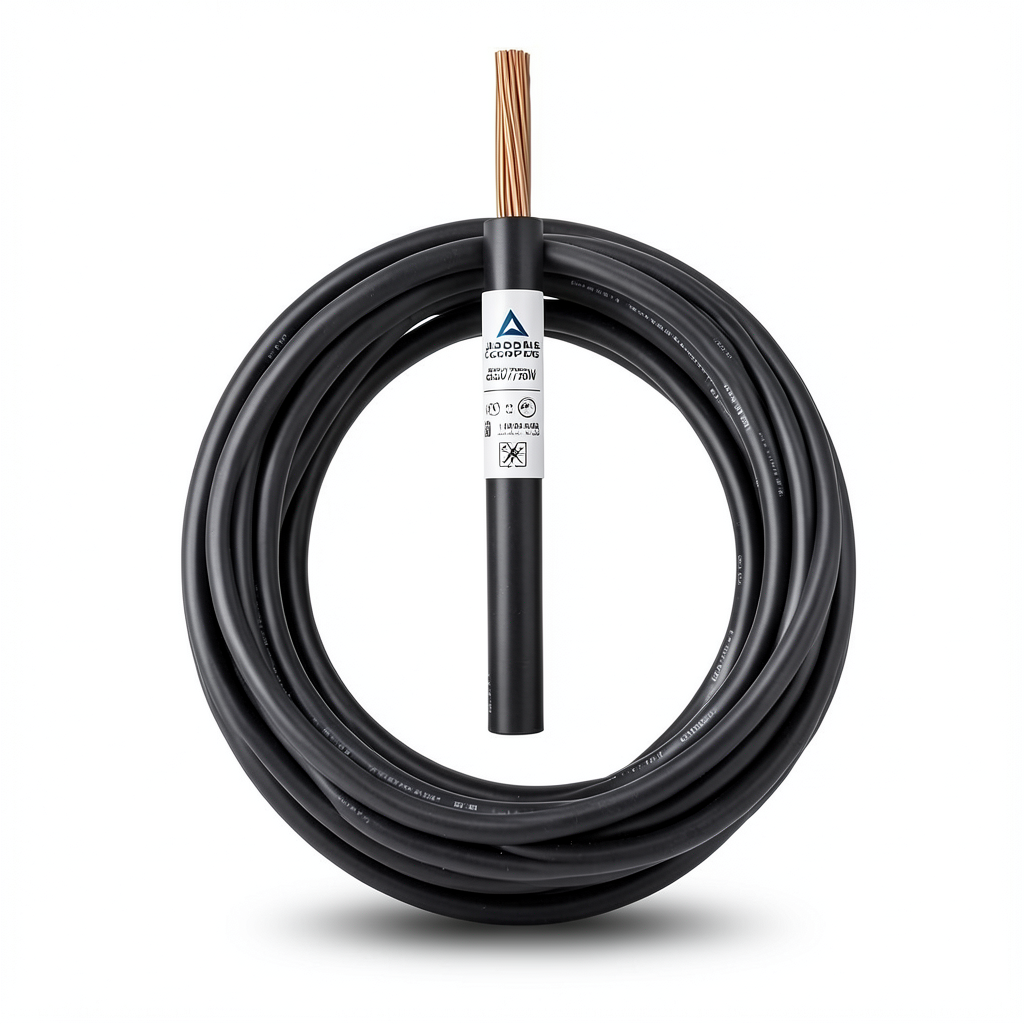 150mm Single Core Flexible Cable CU/PVC, 450/750V, Black Color | Jeddah Cables Company