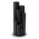 أنابيب HDPE ضغط 16 بار PE 80 مقاس 355 ملم سماكة 32.3 ملم لون أسود
