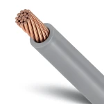 Stranded Copper Wire 10 sq mm, 450/750V, PVC Insulation Gray