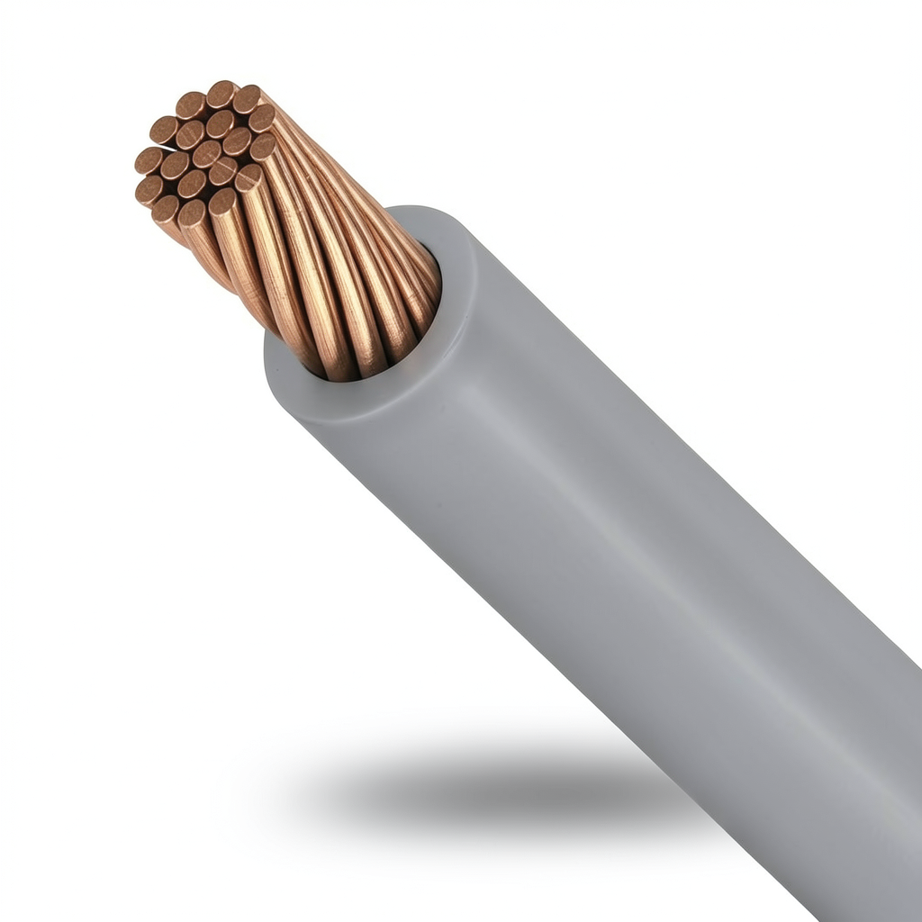 Stranded Copper Electric Wire 70mm, 450/750 Volts, PVC Insulated Gray