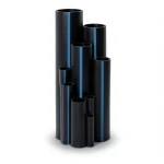 مواسير HDPE ضغط 16 بار PE 80 مقاس 200 ملم سمك 22.4 ملم لون اسود