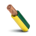 Stranded Copper Earthing Electric Wire 4mm2, 450/750V, PVC Insulation Green/Yellow