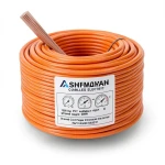 سلك كهرباء مفرد 1 AWG نحاس مجدول 1000 فولت معزول PVC +105°C برتقالي 500 قدم | شركة كابلات الشرقية للصناعة