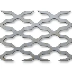 Hot Rolled Expanded Metal Mesh Mozakhraf Shape 1.4 mm Thickness 2.44×2 M