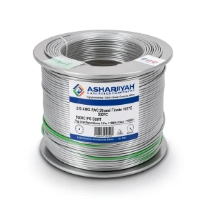 2/0 AWG 1C Stranded Tinned Copper Wire, 1000V PVC Insulation +105°C Green, 500ft | Asharqiyah Cables Company for Industry