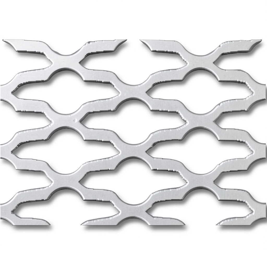 Hot Rolled Flattened Expanded Metal 1.4 mm Thickness, 2.44 M Width, 6 M Length, Mozakhraf Design