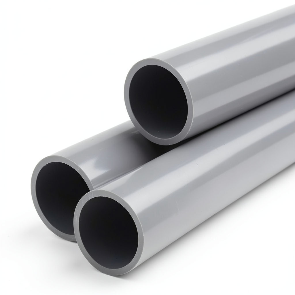 UPVC Pipe Aqtar Najd Class 4 Outside Diameter 355 mm Thickness 16.9 mm Gray