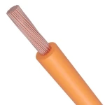 لفة سلك كهرباء مفرد 3/0 AWG نحاس مجدول، 1000 فولت، معزول PVC +105°C، برتقالي، طول 500 قدم | شركة كابلات الشرقية للصناعة