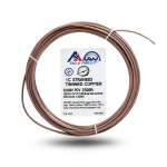 سلك مفرد نحاس مجدول 18 AWG مطلي قصدير 1000 فولت عزل PVC +105°C بني 2500 قدم | شركة كابلات الشرقية للصناعة