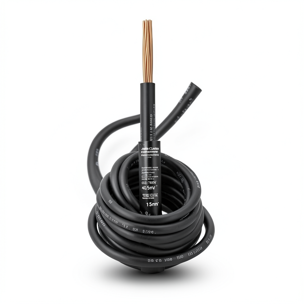 سلك 1.5mm نحاس شعر مرن CU/PVC، جهد 450/750 فولت، لون أسود | شركة كابلات جدة
