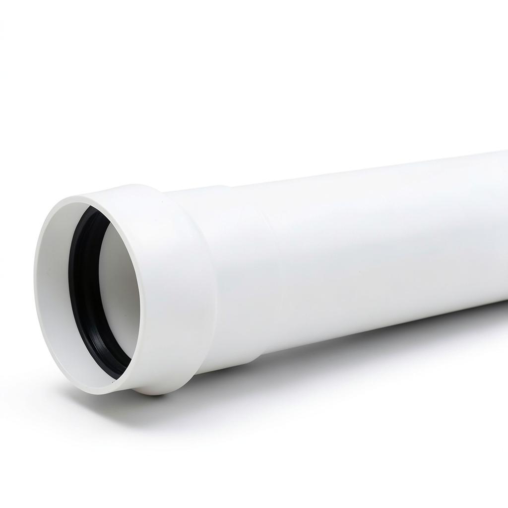 أنابيب بلاستيك UPVC ضغط 10 بار كلاس 4، سماكة 1.9 مم، مقاس 40 مم، لون أبيض
