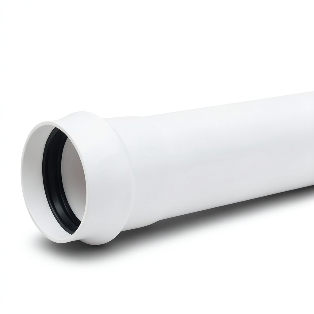 UPVC Plastic Pipe PN 10 Bar White Color Class 4, Size 63 mm, Thickness 3 mm