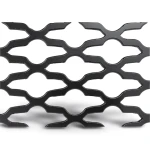 Hot Rolled Expanded Metal Mesh Mozakhraf Shape 1.4 mm Thickness 2.44×2 M