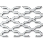 Hot Rolled Expanded Metal Sheet Flattened, Mozakhraf Shape, Wire Diameter 1.4 mm, Width 2.44 M, Length 5 M