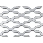 Hot Rolled Expanded Metal Sheet Flattened 1.4 mm Thickness, 1.22 M Width, 6 M Length, Mozakhraf Shape