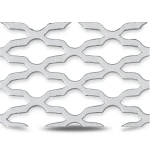 Hot Rolled Expanded Mesh Mozakhraf Shape Wire Diameter 1.5 mm Width 1.22 M Length 3 M