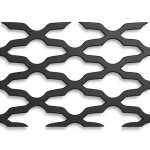Hot Rolled Expanded Metal Mozakhraf Design 1.5 mm Thickness 2.44 M Width 1 M Length