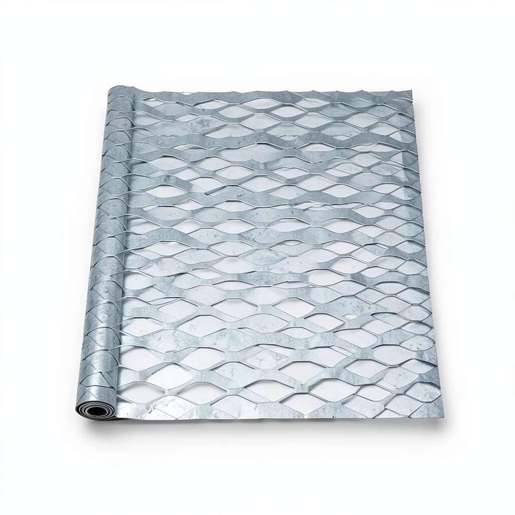 Galvanized Steel Expanded Metal Mesh Thickness 6 mm Width 2.44 M Length 5 M | Bait Al Tatawor