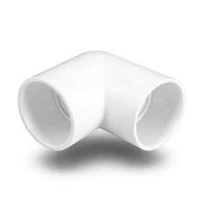 كوع UPVC زاوية 90° مقاس 1 إنش لون أبيض
